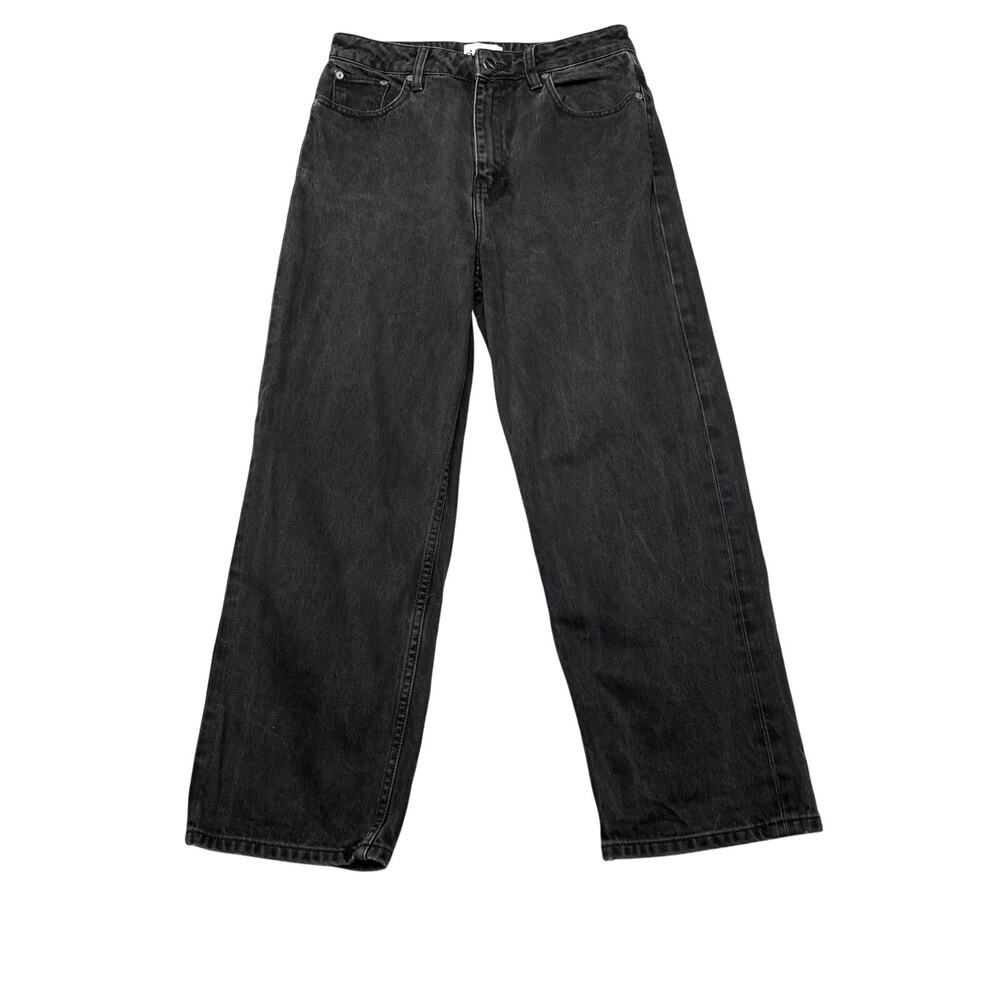 GANNI Misy High Rise Cropped Jeans Women's 29 Black Denim Minimalist